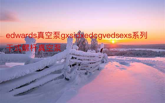 edwards真空泵gxsidxedcgvedsexs系列干式螺杆真空泵